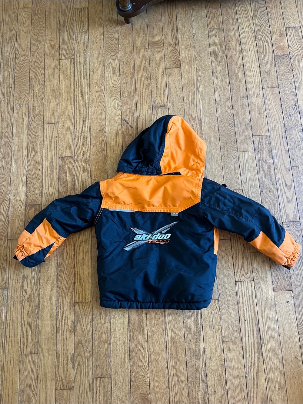Ski-Doo Black and Orange Kids' Hooded Jacket